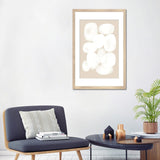 iCanvas "Beige White Circle" by Nikki