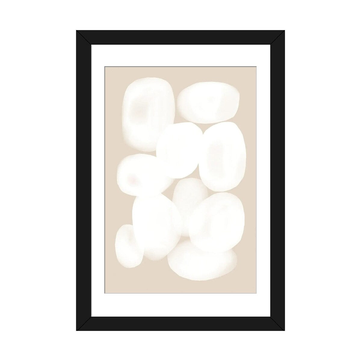 iCanvas "Beige White Circle" by Nikki