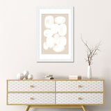 iCanvas "Beige White Circle" by Nikki