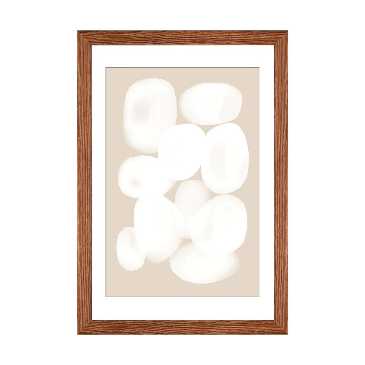 iCanvas "Beige White Circle" by Nikki