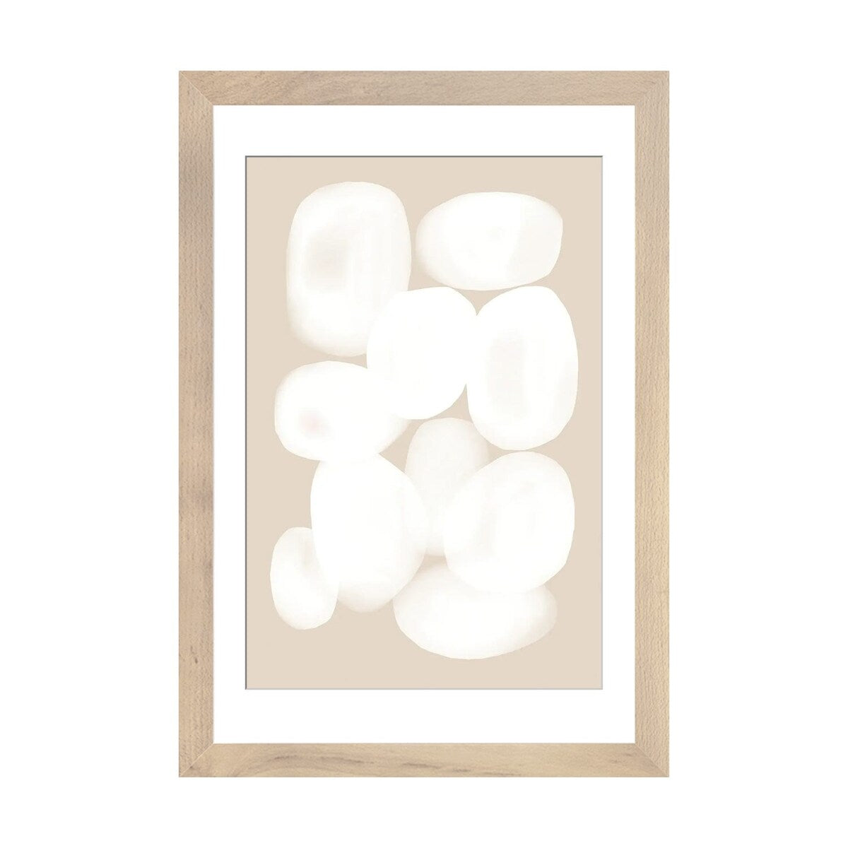 iCanvas "Beige White Circle" by Nikki