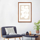 iCanvas "Beige White Circle" by Nikki