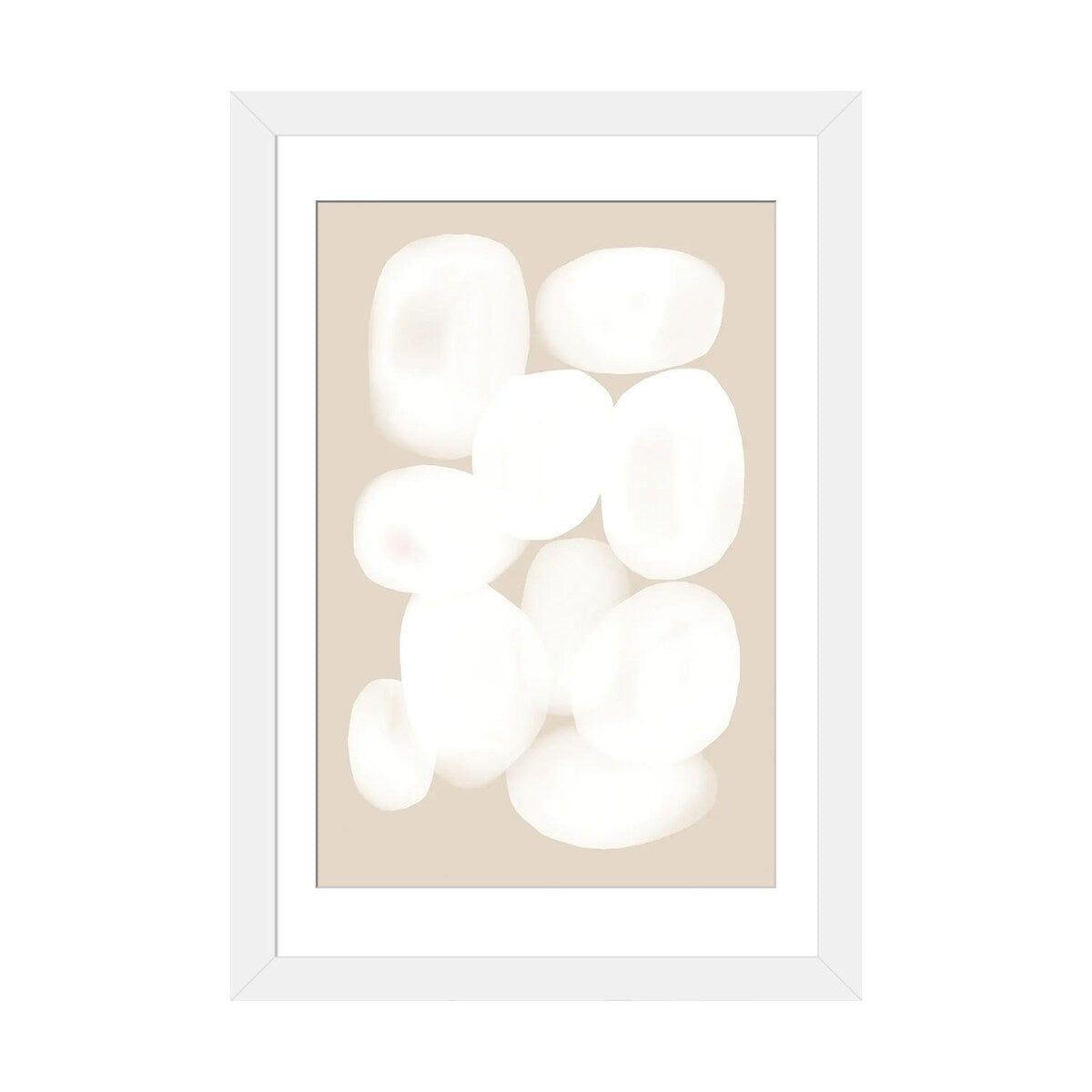 iCanvas "Beige White Circle" by Nikki