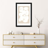 iCanvas "Beige White Circle" by Nikki