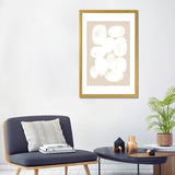 iCanvas "Beige White Circle" by Nikki