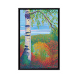 iCanvas "Birch At Gitche Gumee" by Nancy Gregg Framed