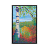 iCanvas "Birch At Gitche Gumee" by Nancy Gregg Framed