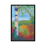 iCanvas "Birch At Gitche Gumee" by Nancy Gregg Framed