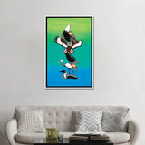 iCanvas "Bird Clans Totem" by Sam Zimmerman Framed Canvas Print