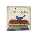 iCanvas "Bird Inspiration - Imagine" by Elyse DeNeige Framed Canvas Print