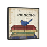 iCanvas "Bird Inspiration - Imagine" by Elyse DeNeige Framed Canvas Print