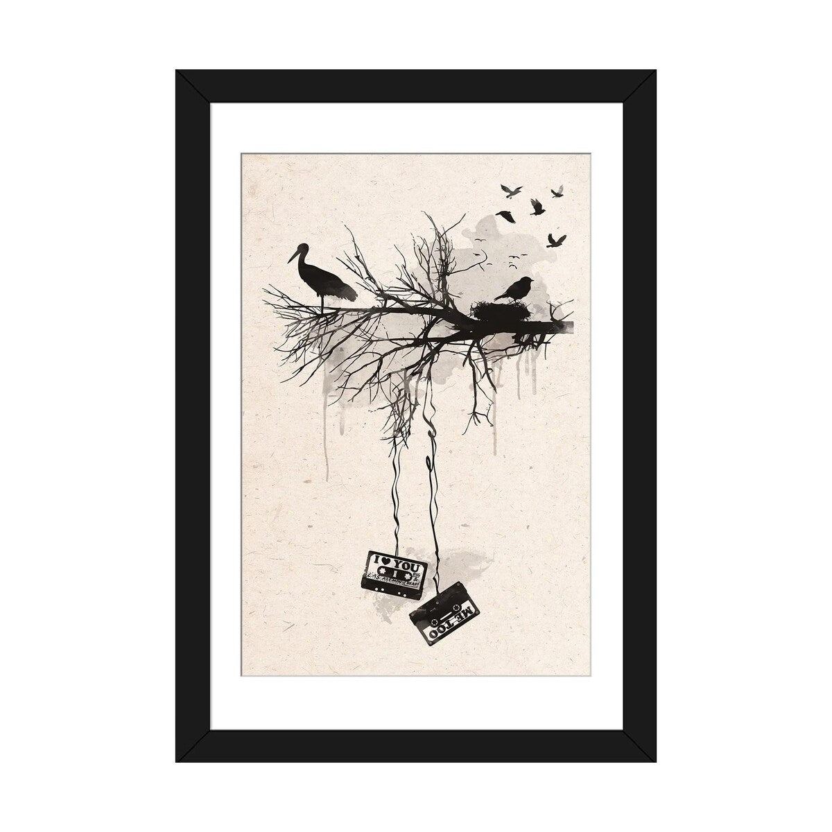 iCanvas "Birds And Tapes" by 2Toastdesign