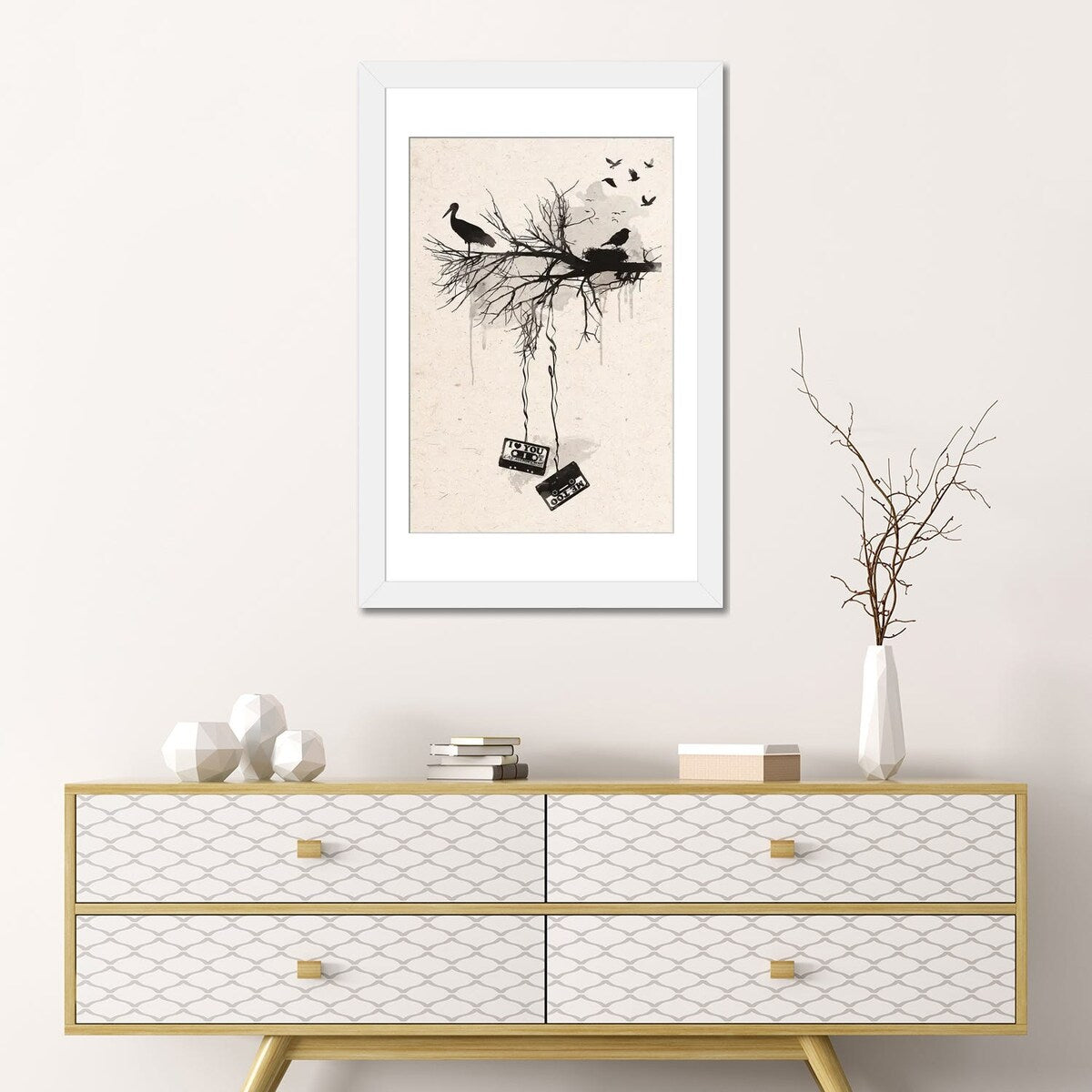 iCanvas "Birds And Tapes" by 2Toastdesign