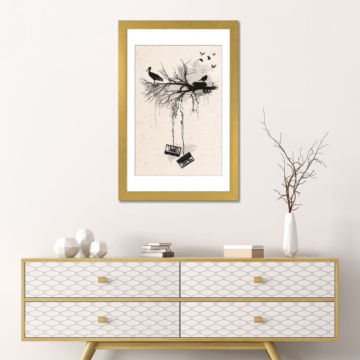 iCanvas "Birds And Tapes" by 2Toastdesign