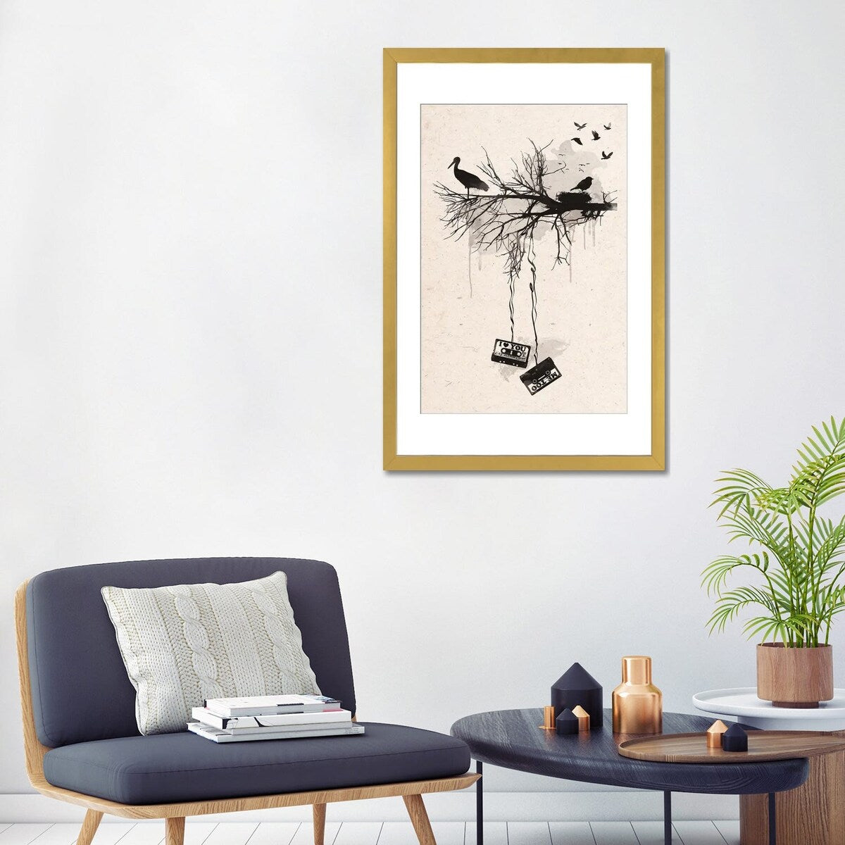 iCanvas "Birds And Tapes" by 2Toastdesign