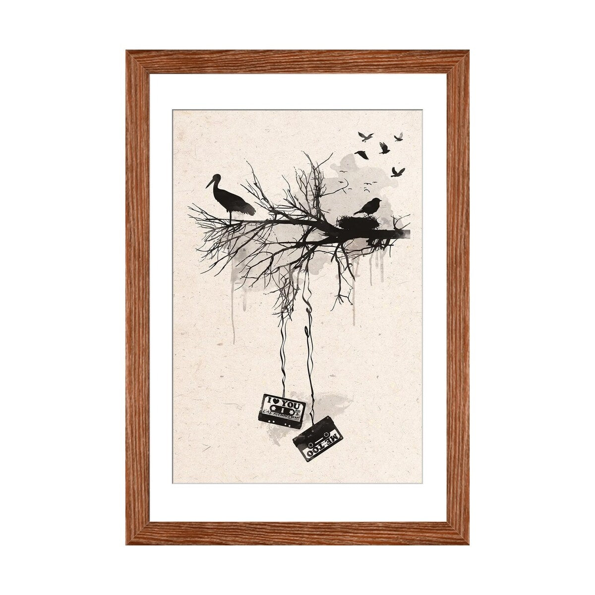 iCanvas "Birds And Tapes" by 2Toastdesign