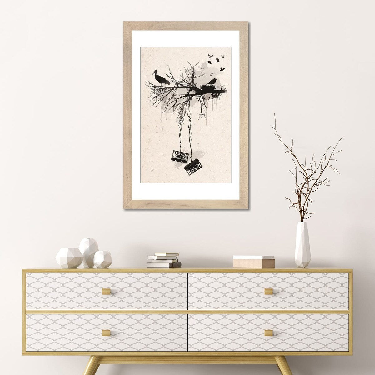 iCanvas "Birds And Tapes" by 2Toastdesign