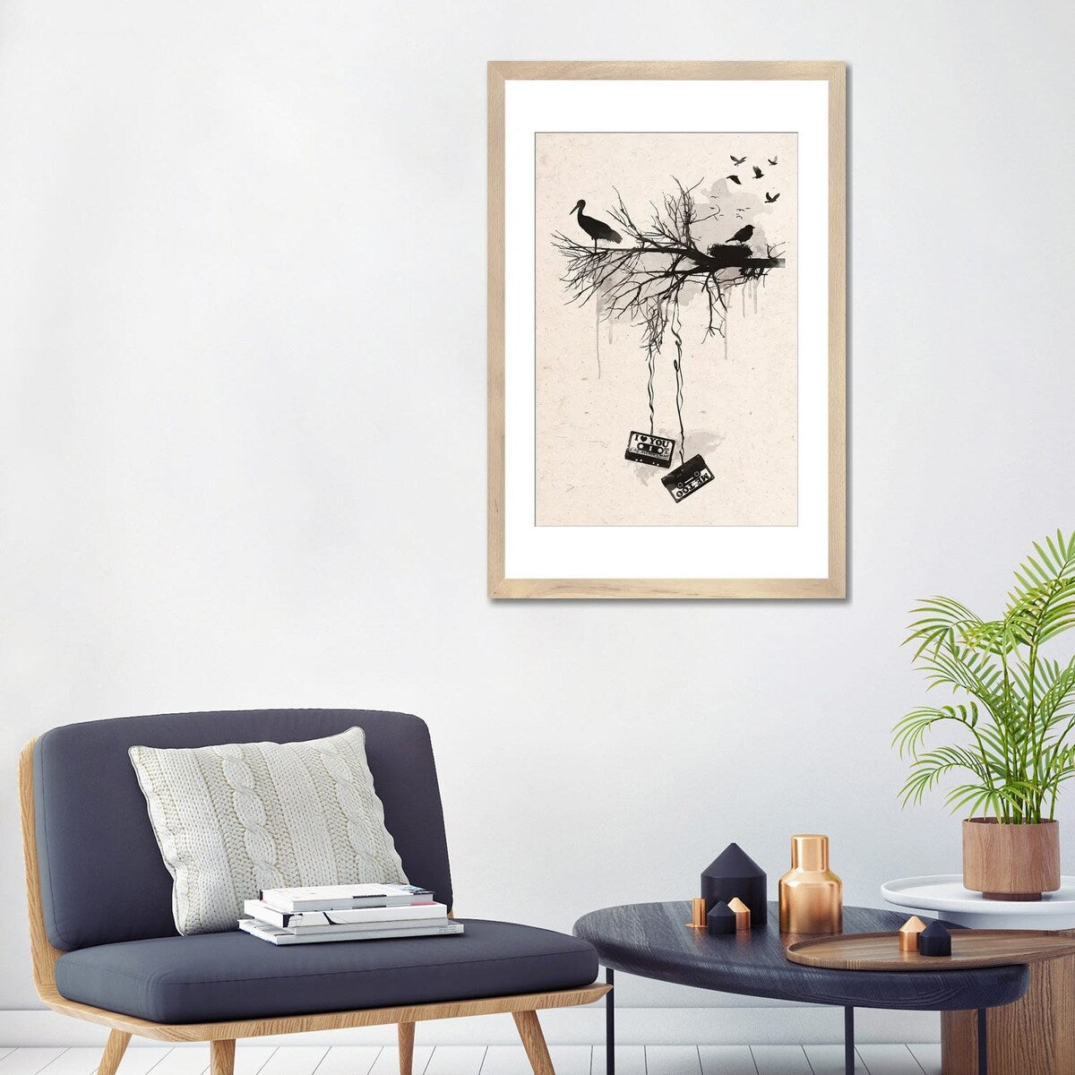 iCanvas "Birds And Tapes" by 2Toastdesign