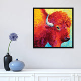 iCanvas "Bison Head IV" by Marion Rose Framed