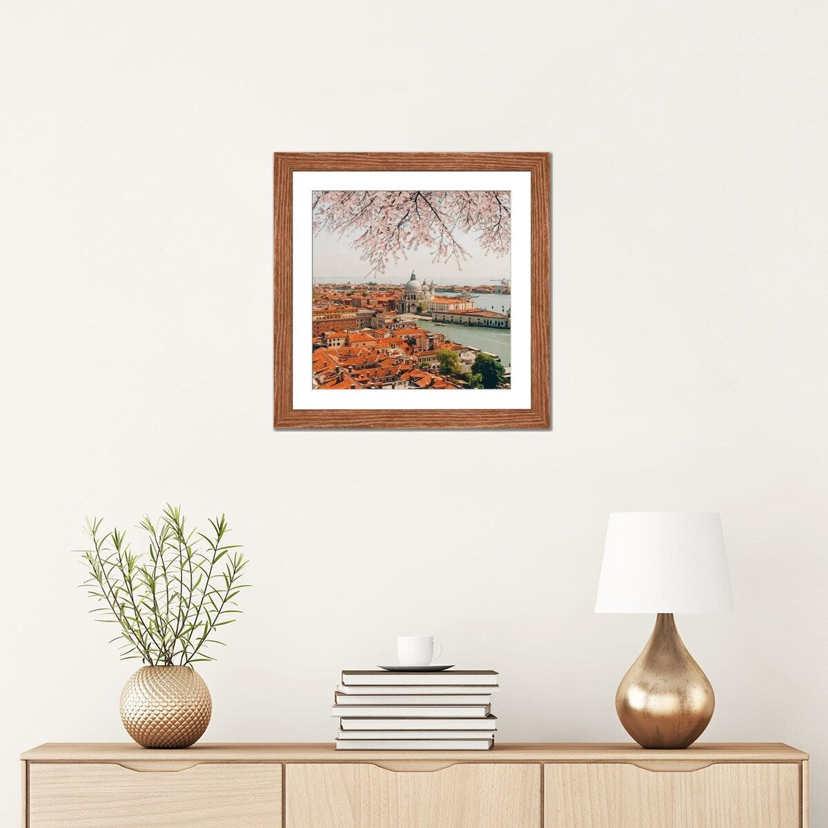 iCanvas "Blooming Sakura Over Venice" by Ievgeniia Bidiuk