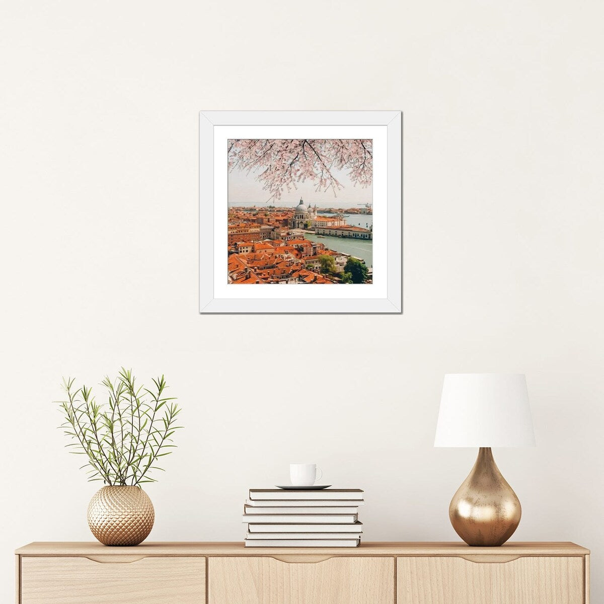 iCanvas "Blooming Sakura Over Venice" by Ievgeniia Bidiuk