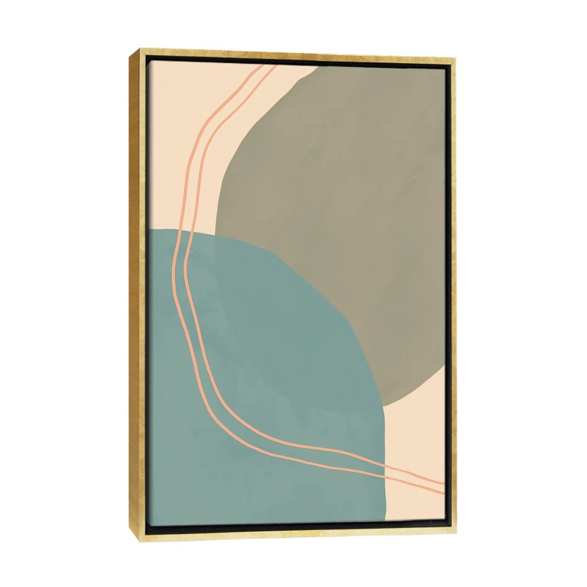 iCanvas "Blue Green Abstract" by Morgan Harper Nichols Framed