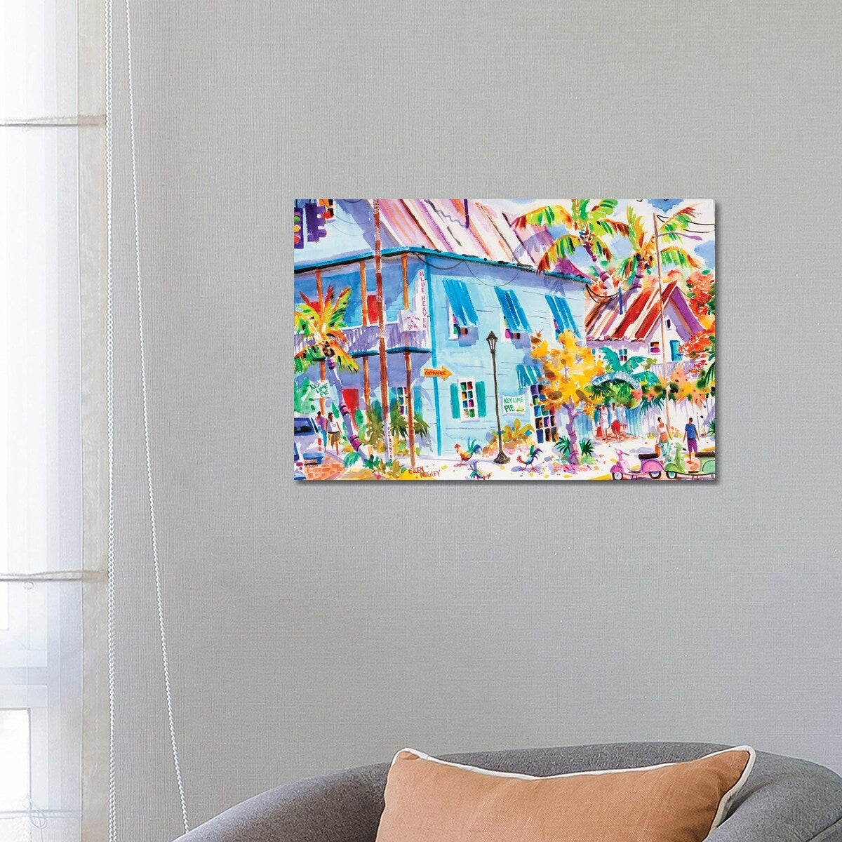 iCanvas "Blue Heaven" by Ellen Negley Canvas Print
