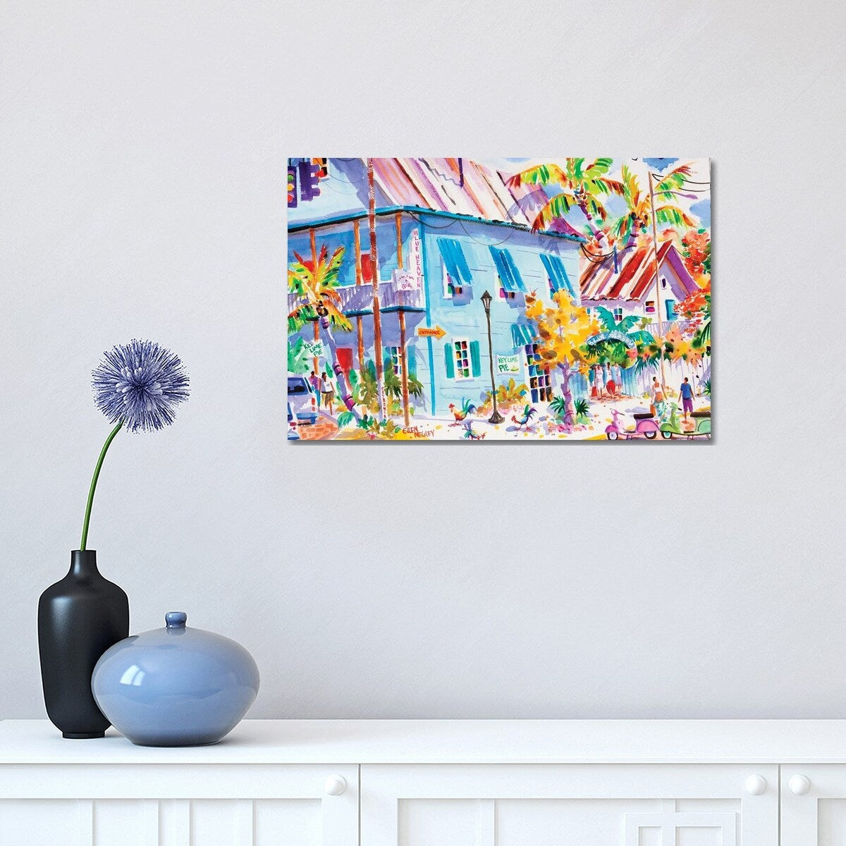 iCanvas "Blue Heaven" by Ellen Negley Canvas Print