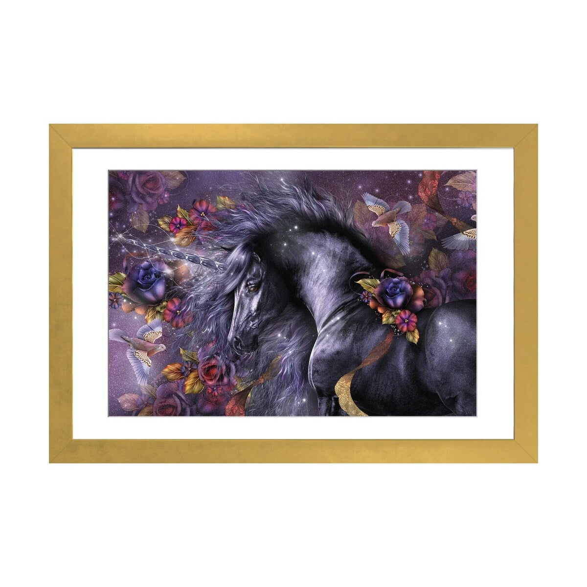 iCanvas "Blue Rose" by Laurie Prindle