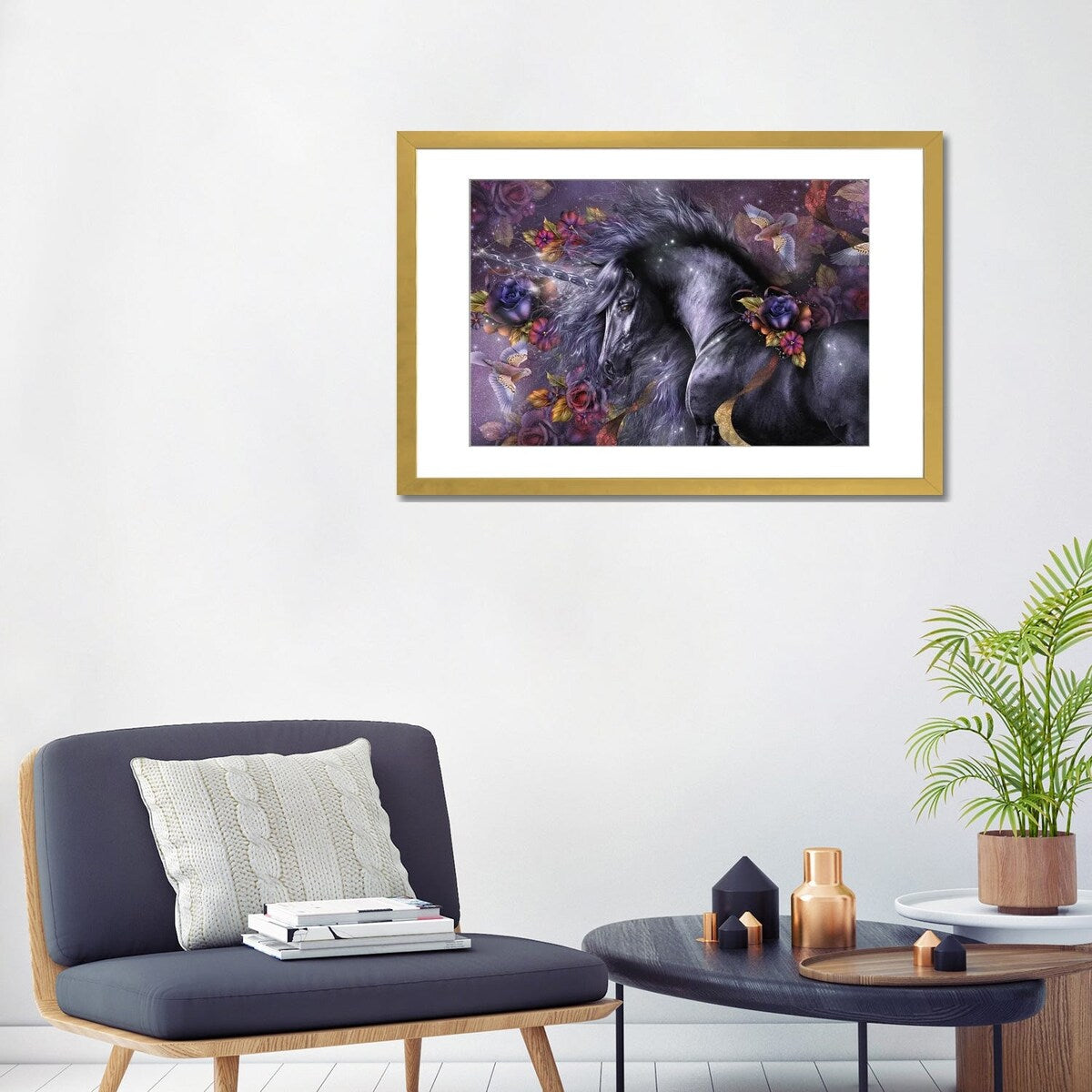 iCanvas "Blue Rose" by Laurie Prindle