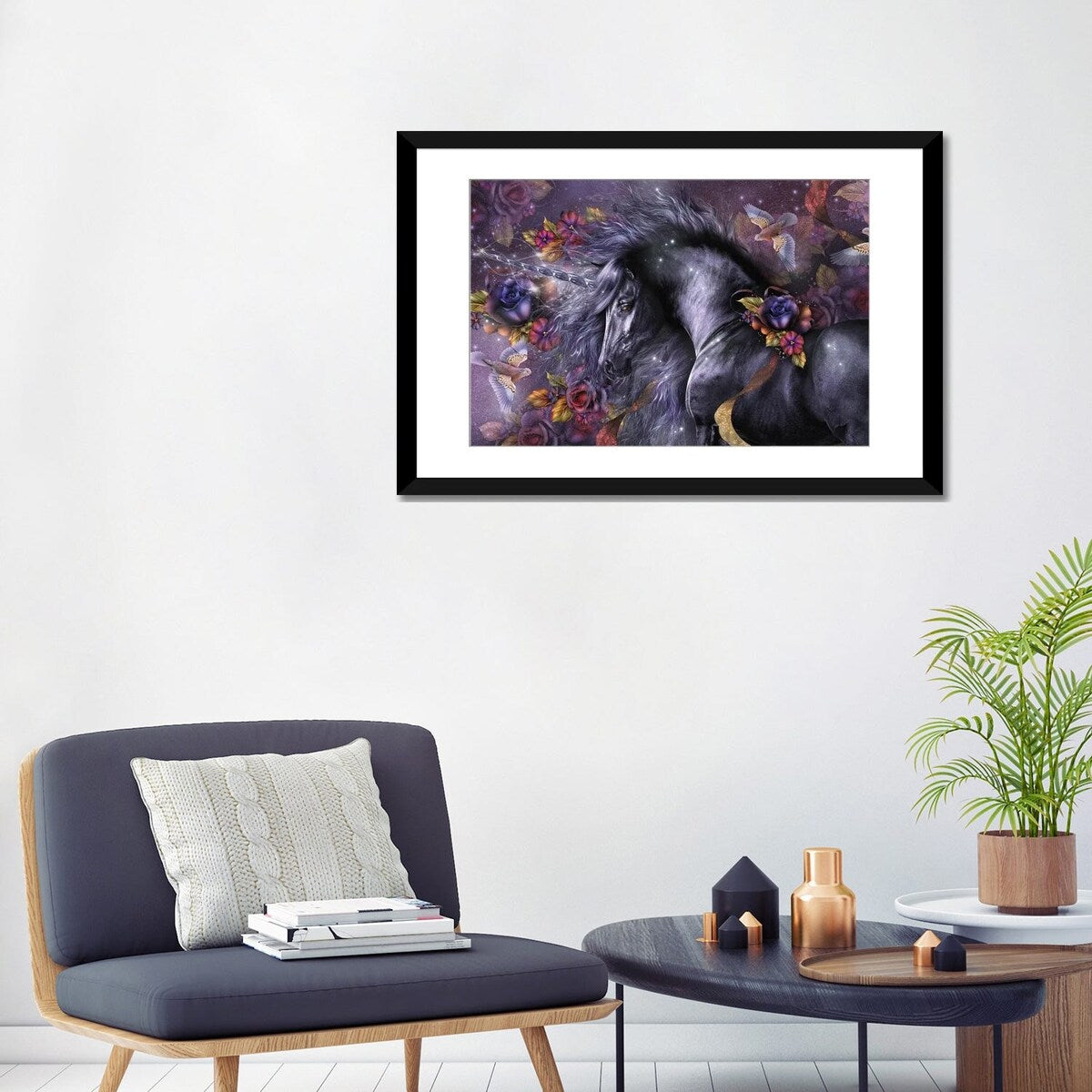 iCanvas "Blue Rose" by Laurie Prindle