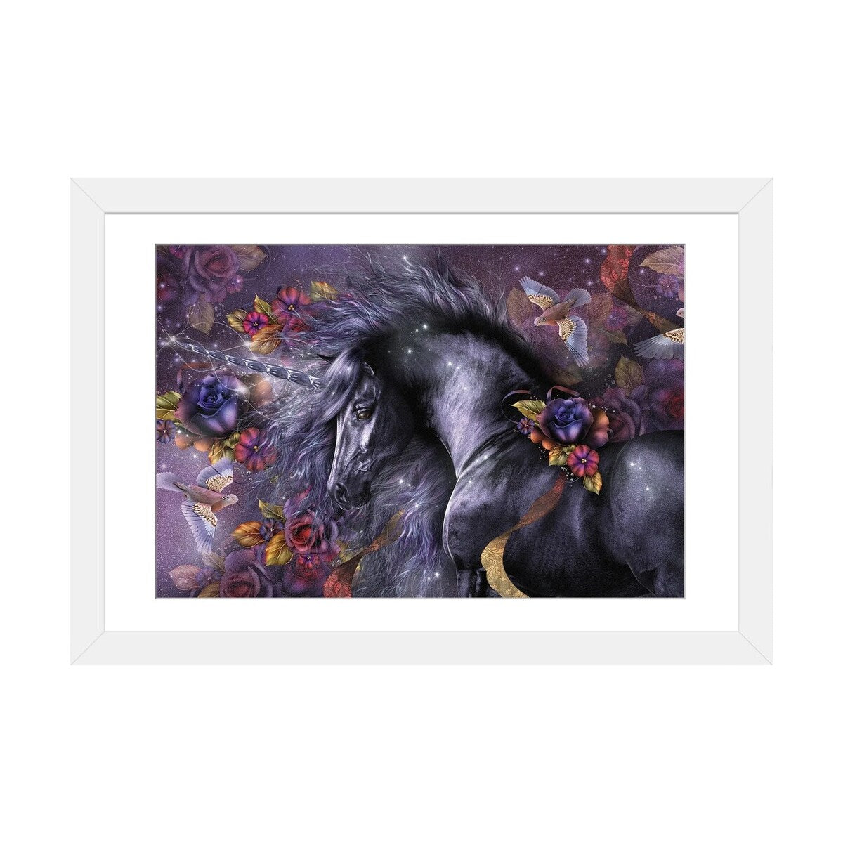 iCanvas "Blue Rose" by Laurie Prindle