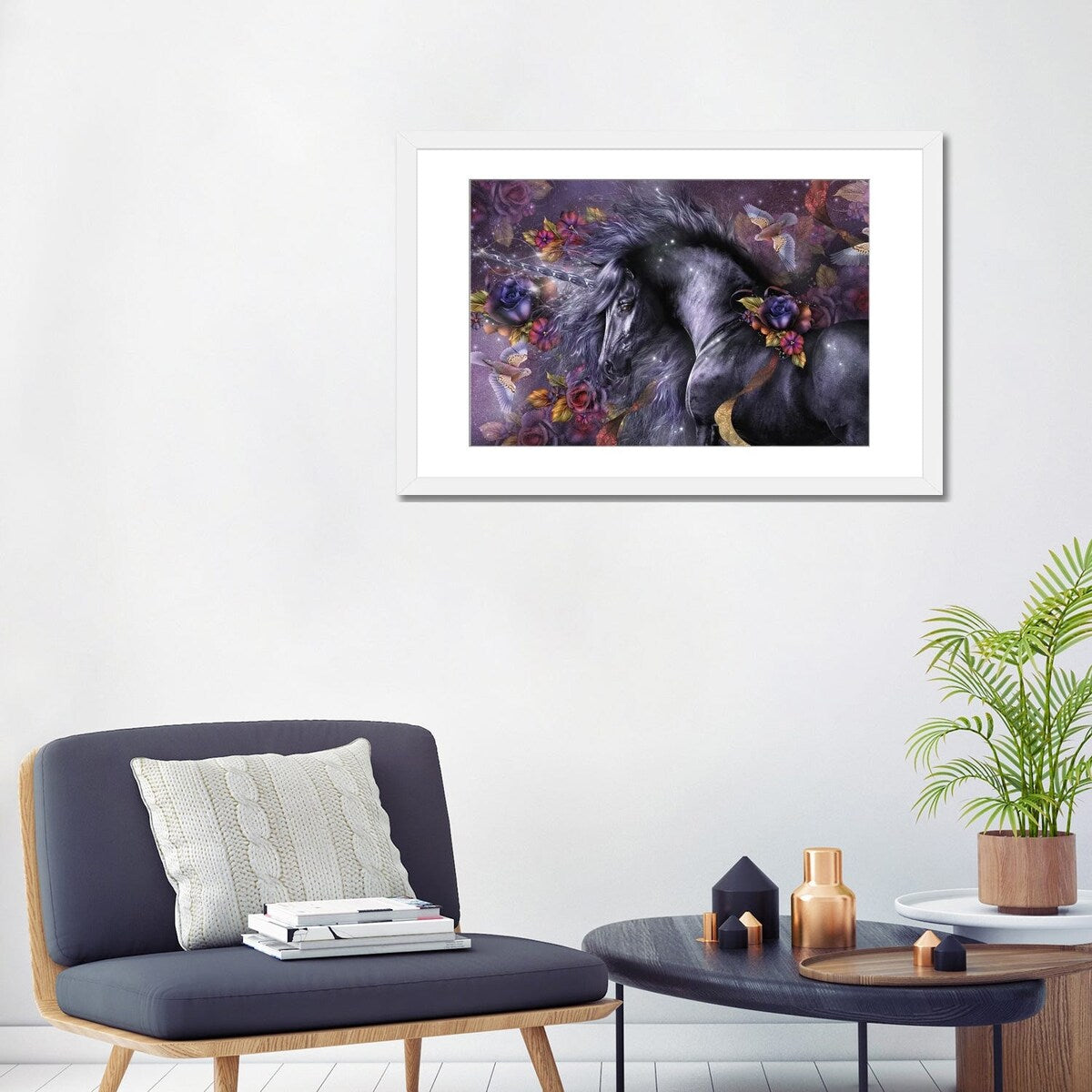 iCanvas "Blue Rose" by Laurie Prindle