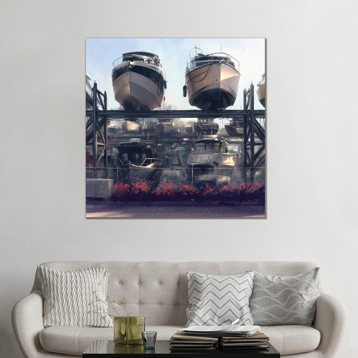 iCanvas "Boats" by Vlad Mel Canvas Print