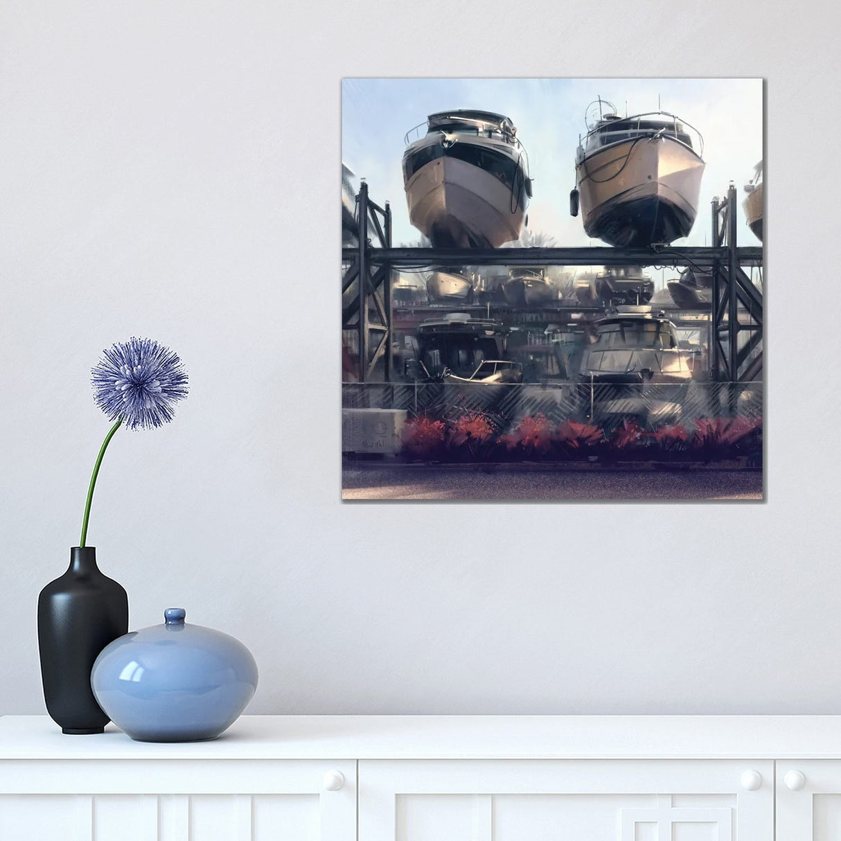 iCanvas "Boats" by Vlad Mel Canvas Print