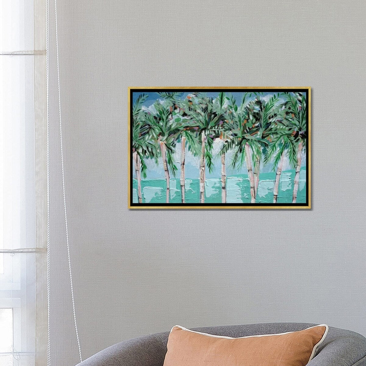 iCanvas "Boca Palms" by Lauren Combs Framed