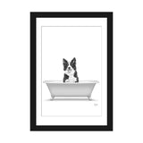 iCanvas "Border Collie Dog In Bathtub" by Printable Lisa's Pets