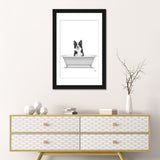 iCanvas "Border Collie Dog In Bathtub" by Printable Lisa's Pets