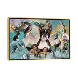 iCanvas "Boston Terrier All Dogs Go To Heaven" by Nobility Dogs Framed