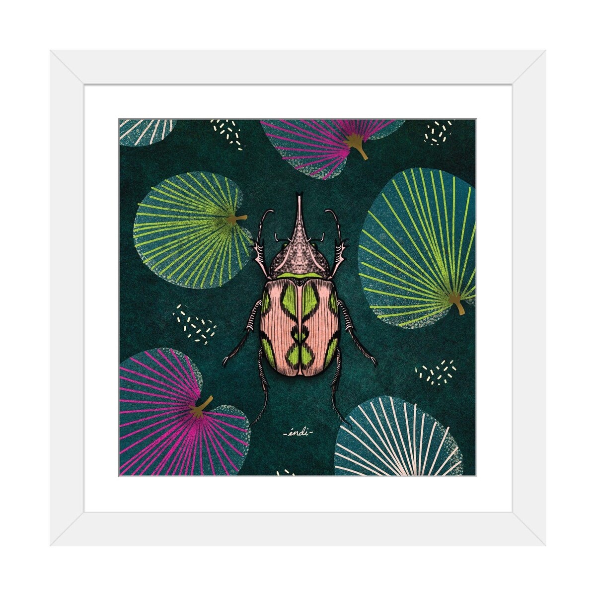 iCanvas "Bug Square II" by Indi Maverick