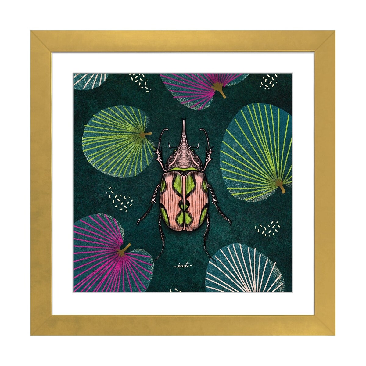 iCanvas "Bug Square II" by Indi Maverick