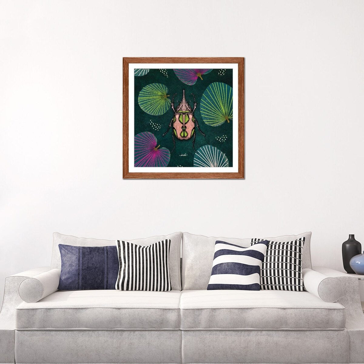 iCanvas "Bug Square II" by Indi Maverick