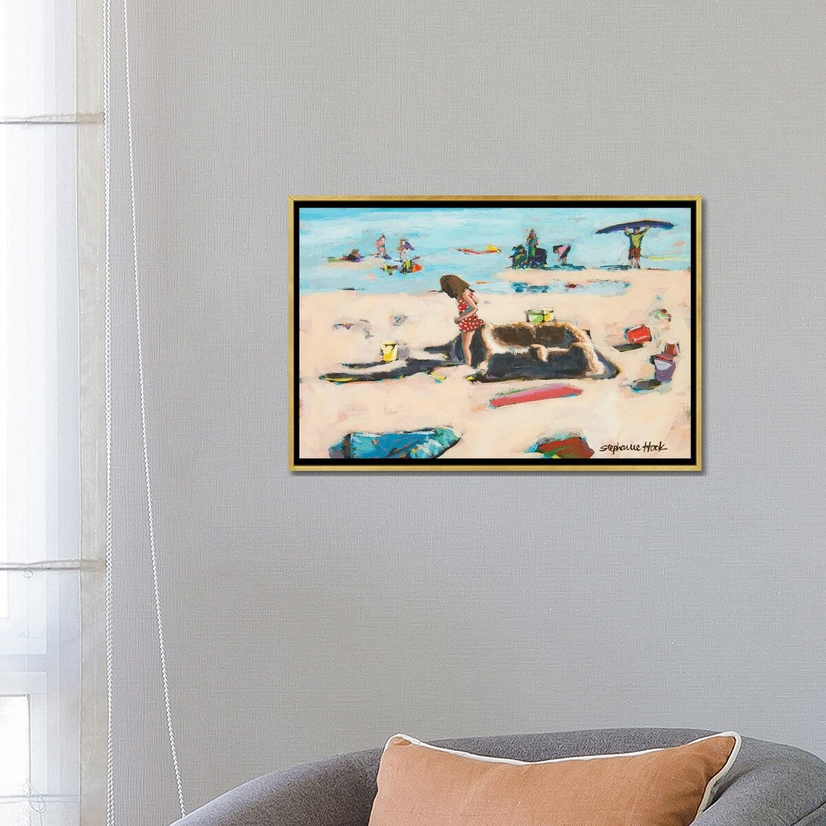 iCanvas "Building Her Castle" by Stephanie Hock Framed Canvas Print
