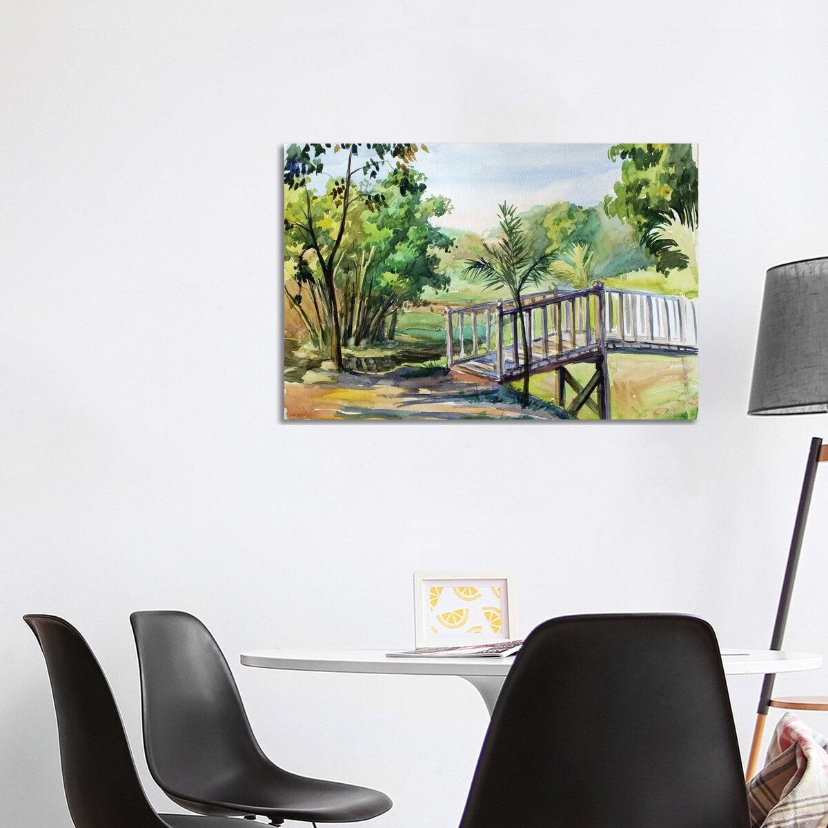 iCanvas "Burma Yangon Bridge" by CountessArt Canvas Print