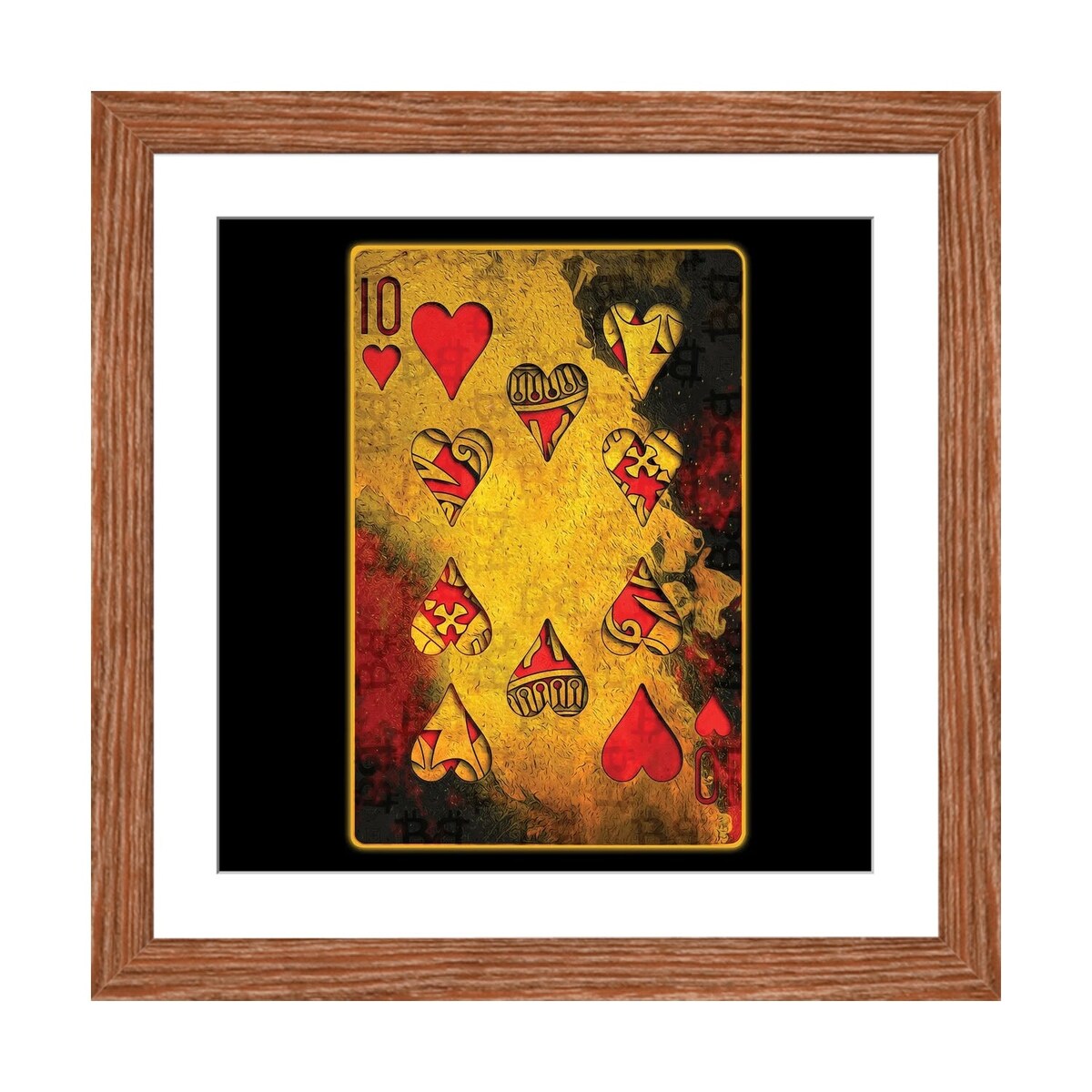 iCanvas "Burning Hearts (Ten)" by Jesse Johnson