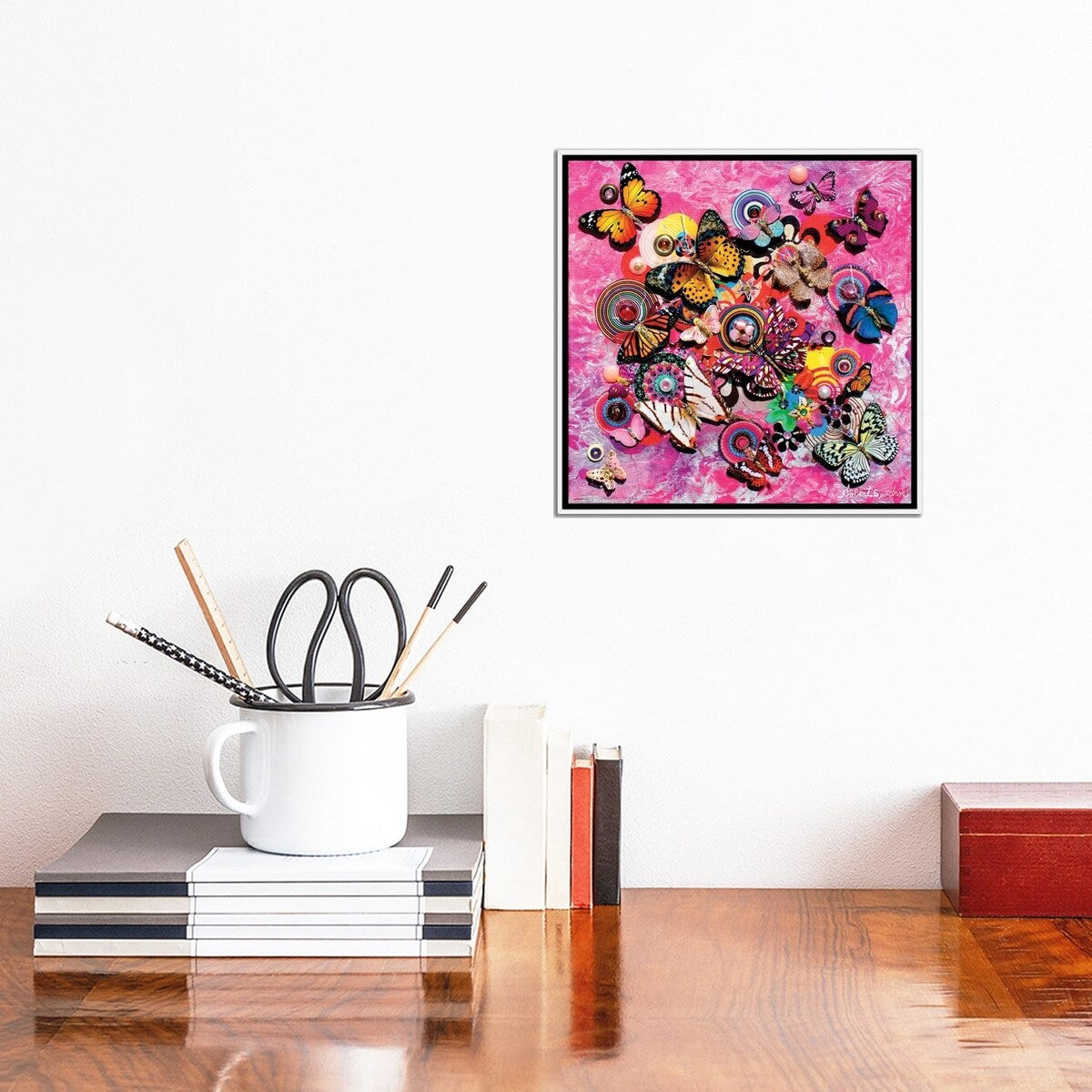 iCanvas "Butterfly Magic" by Robert Swedroe Framed Canvas Print