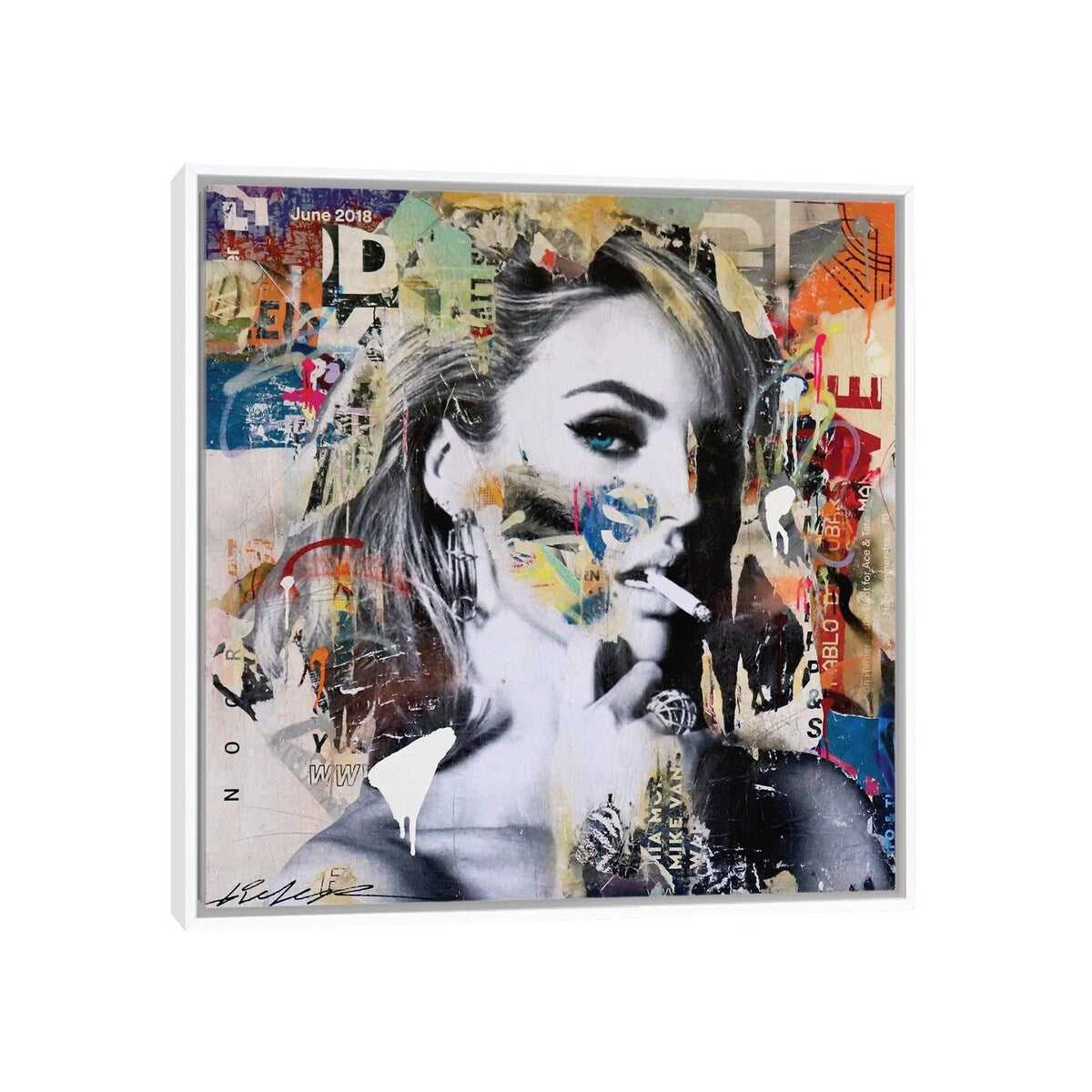 iCanvas "Candice Swanepoel" by Michiel Folkers Framed Canvas Print