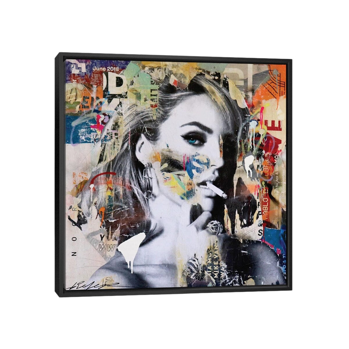 iCanvas "Candice Swanepoel" by Michiel Folkers Framed Canvas Print