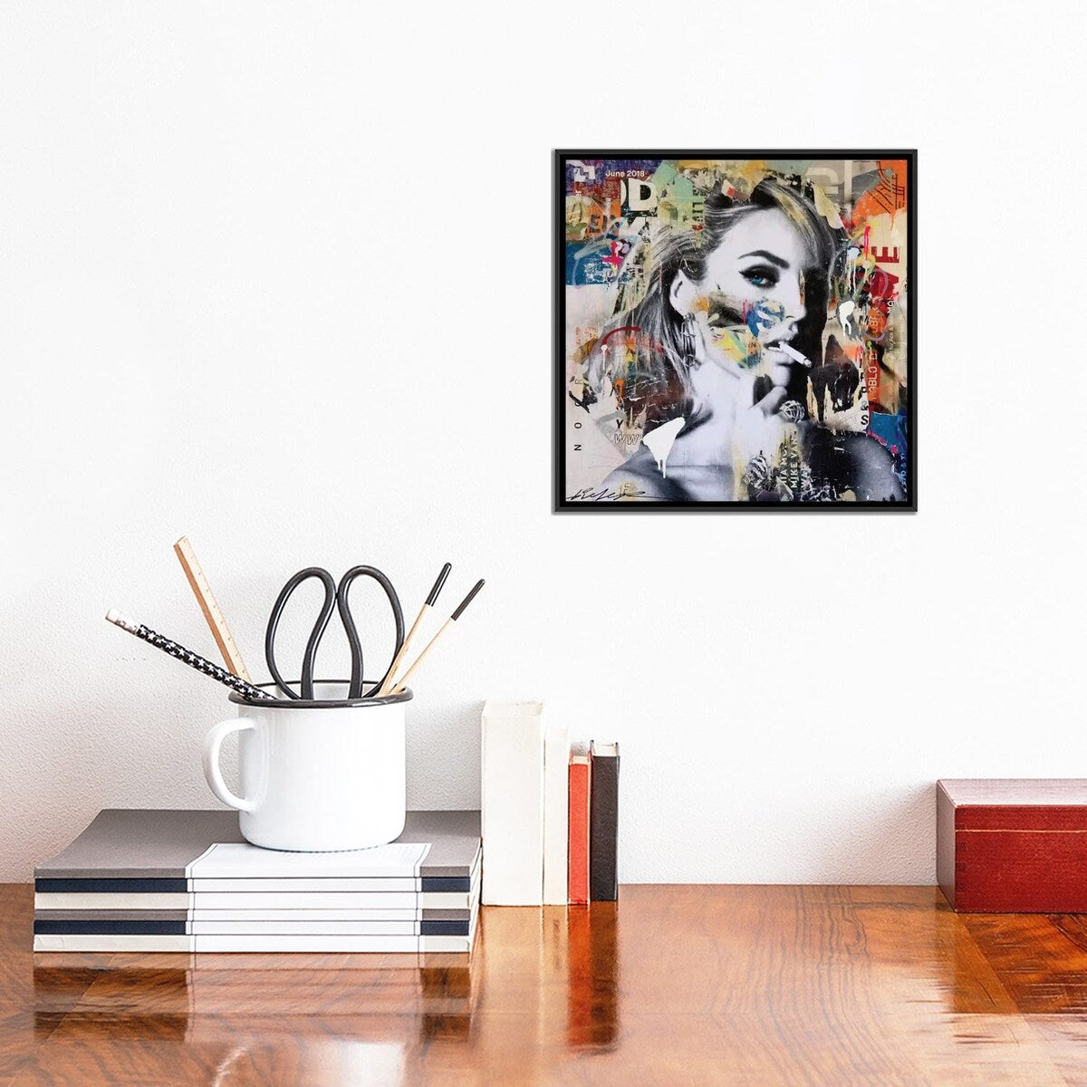 iCanvas "Candice Swanepoel" by Michiel Folkers Framed Canvas Print