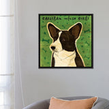 iCanvas "Cardigan Welsh Corgi" by John Golden Framed Canvas Print